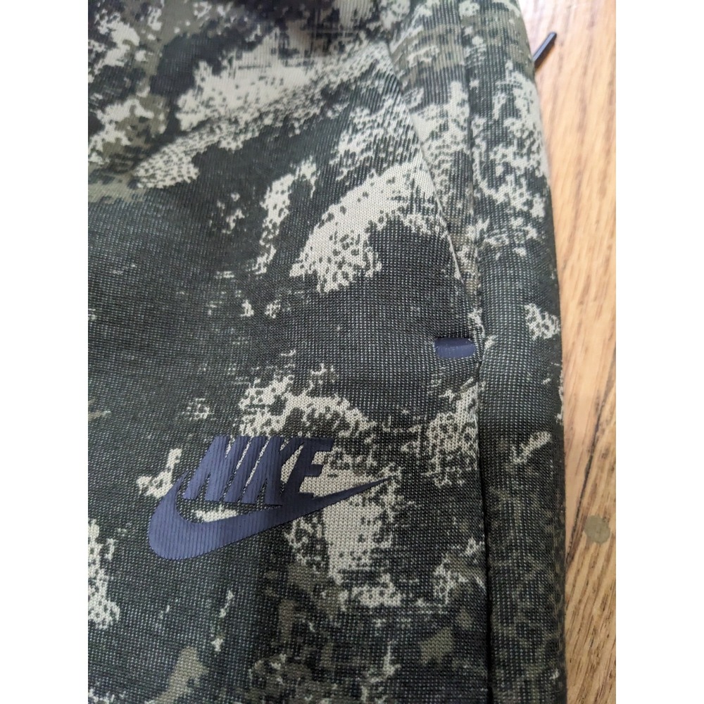 Nike Jogger Pants Green Camo Slim Fit Men's Small Zip‎ Pockets HV5053-276 NEW - Picture 9 of 10